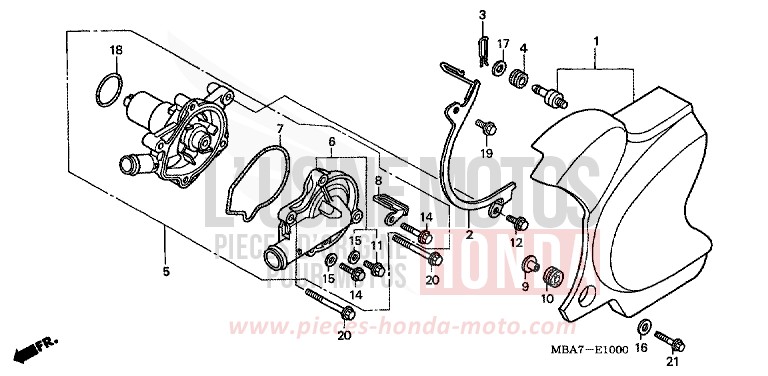 POMPE A EAU von Shadow Aero NOIR (NH1X) von 2001